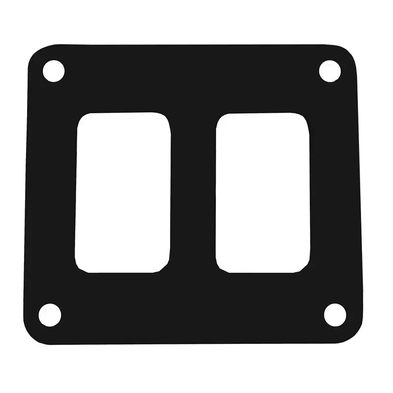 Pacer Switch Panel - 2 Switch  1 Row - 3" X 2.75" - Black Powder Coated Aluminum 1