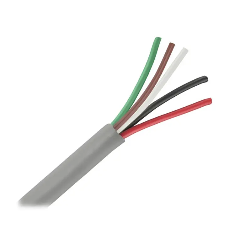 Pacer Unshielded 5 Conductor Cable - 25' - 18/5 Awg - Green, Brown, White, Black,  Red 1