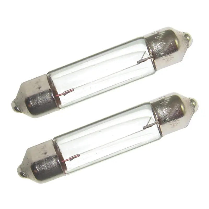Perko Double Ended Festoon Bulbs - 12V, 10W, .74A - Pair 1