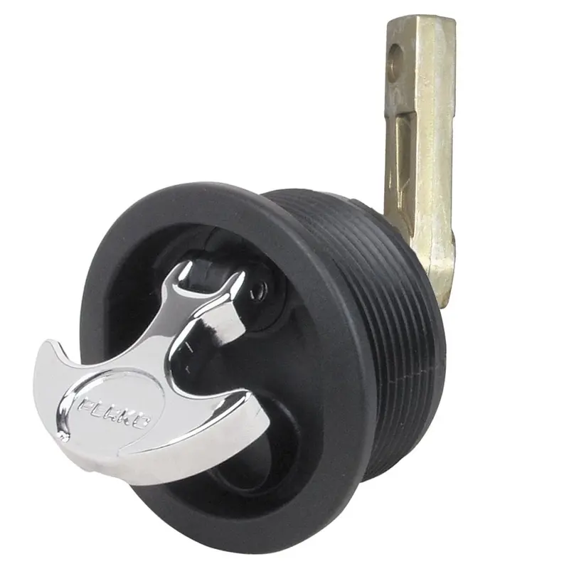 Perko Flush Mount Latch - Straight Cam Bar - 2.5" Hole - Black 1