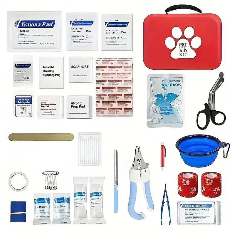 Pet First Aid Kit For Dogs & Cats 29Pc 1