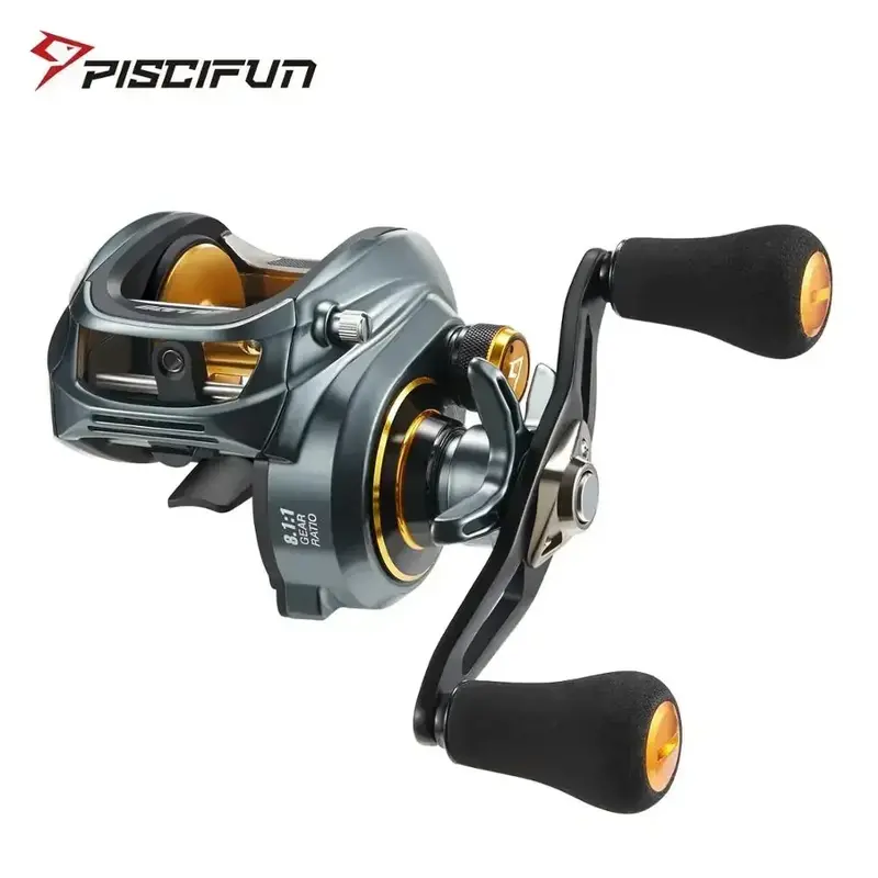 Piscifun Alijoz 300 Low Profile Baitcasting Reel 33Lb Max Drag 8+1Bb 8.1:1/6.6:1 1