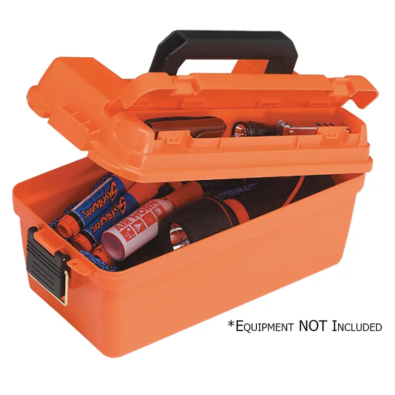 Plano Small Shallow Emergency Dry Storage Supply Box - Orange 1