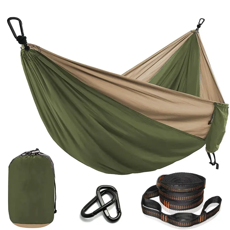 Portable Lightweight Nylon Parachute Material Hammock 1