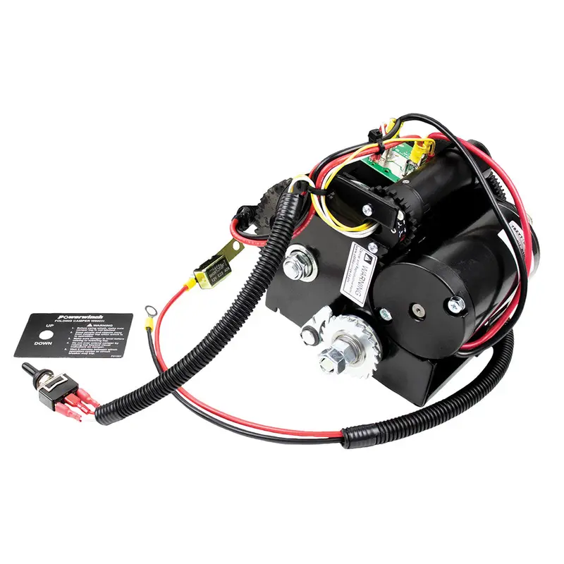 Powerwinch Folding  Pop-Up Camper Winch W/1200Lb Lift Capacity 1
