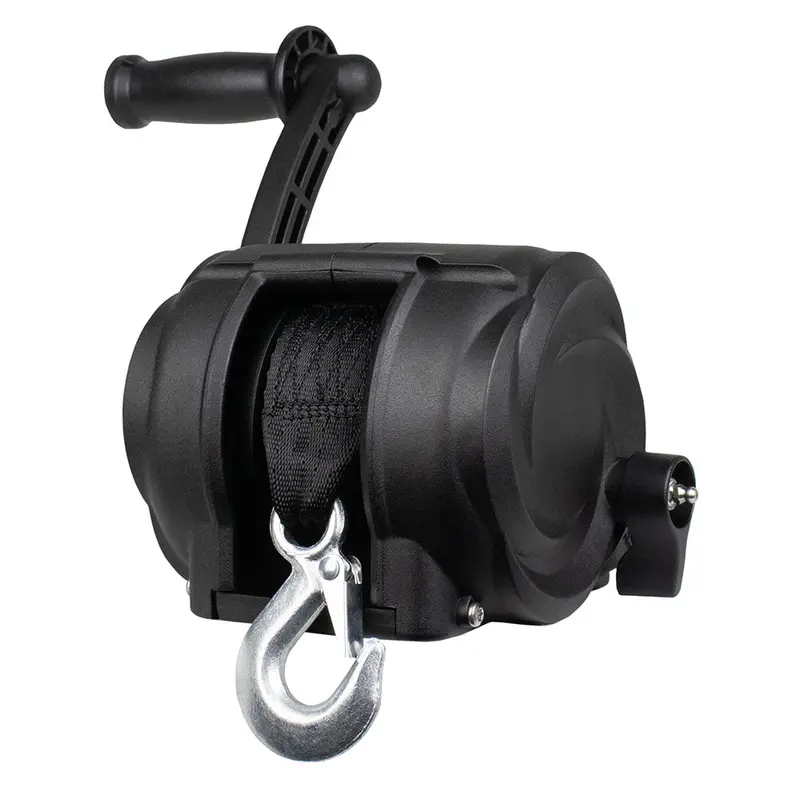 Powerwinch Premier Series Winch 2000Lb, 8", Crank Arm - Carbon Black 1