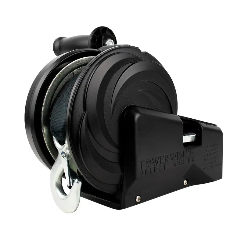 Powerwinch Select Series Winch 2,000Lb, 2 Speed, 6" Crank Arm - Carbon Black 1