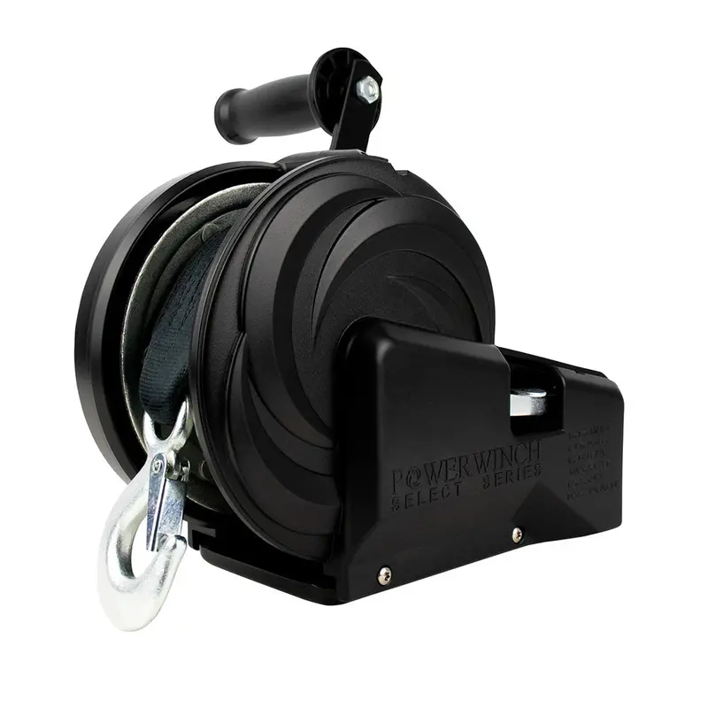 Powerwinch Select Series Winch 2,000Lb, 2 Speed, 8" Crank Arm - Carbon Black 1