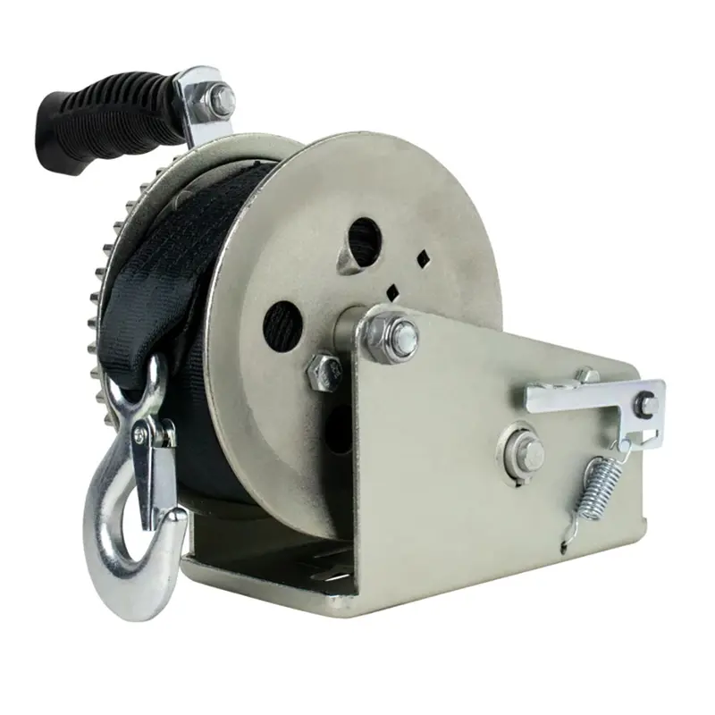 Powerwinch Utility Series Winch 2,000Lb, 2 Speed, 6" Crank Arm - Zinc 1