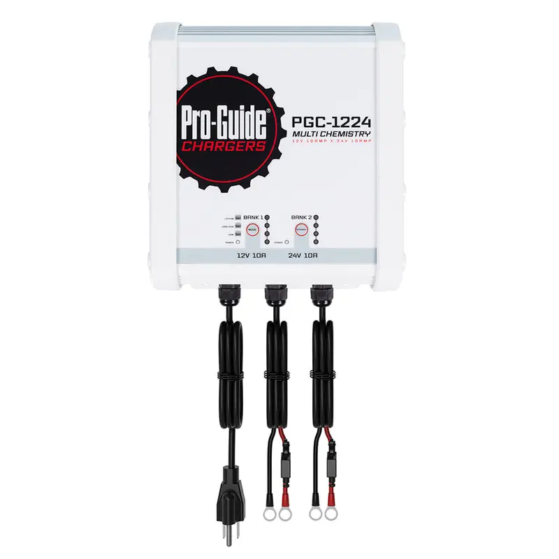 Pro-Guide 2 Bank On-Board Battery Charger - (1) 12V / (1) 24V - 20-Amp 1