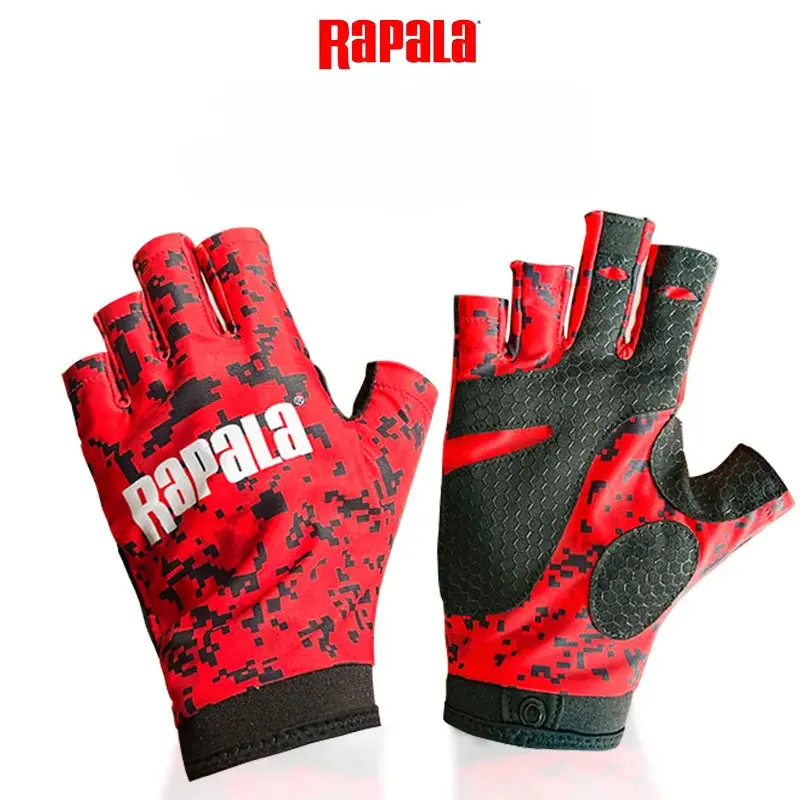 Rapala Half Finger Non Slip Fishing Gloves 1