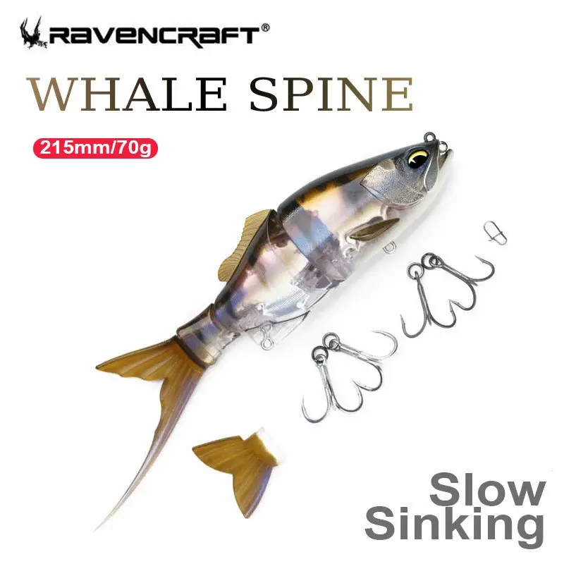 Ravencraft Whale Spine 215Mm 70G Slow Sinking 3 Section Swimbait 1