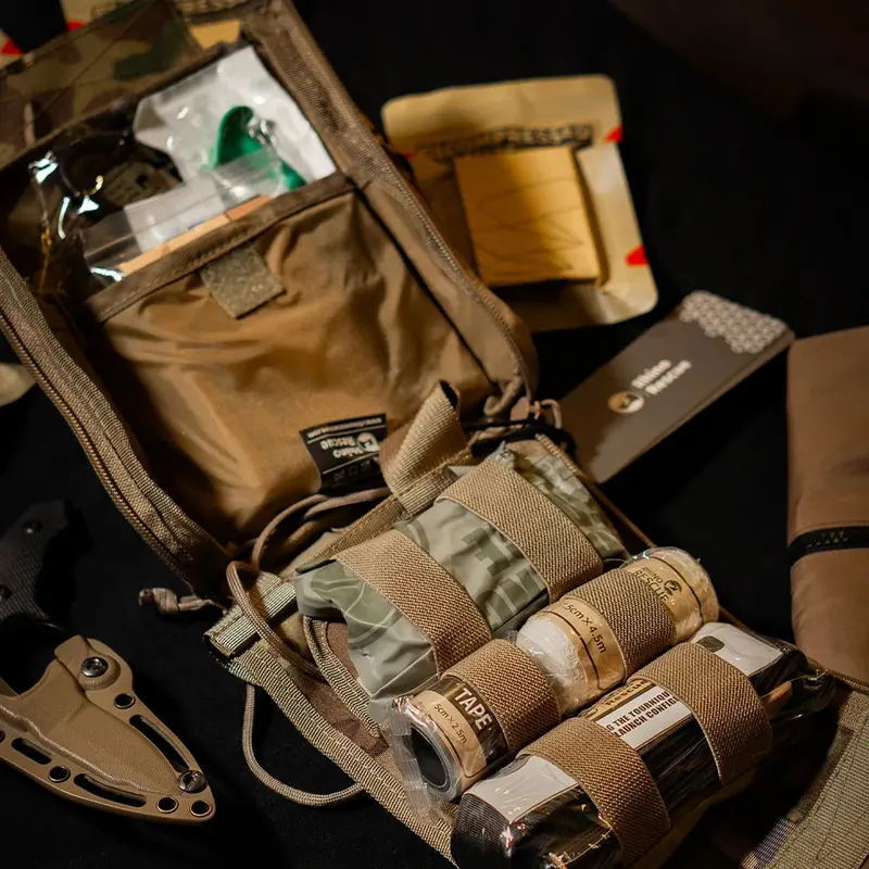 Rhino Rescue Tactical Individual First Aid Kit With Molle System 13Pc 1