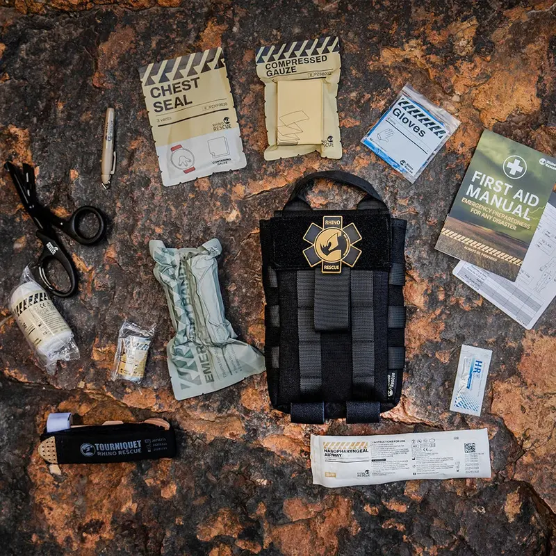 Rhino Rescue Tactical Molle Individual First Aid Kit 14Pc 1