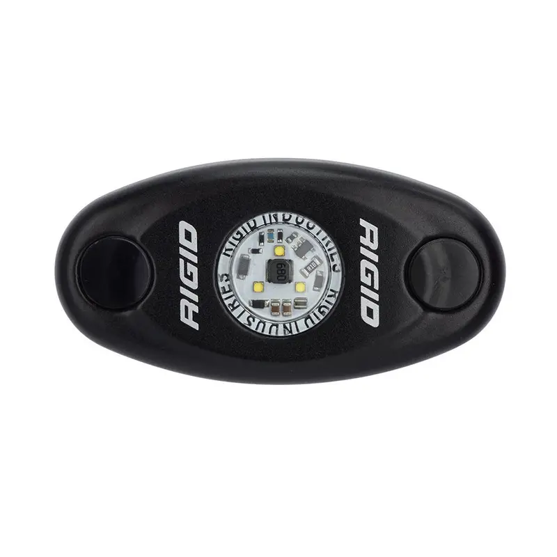 Rigid Industries A-Series Black High Power Led Light Single - Amber 1