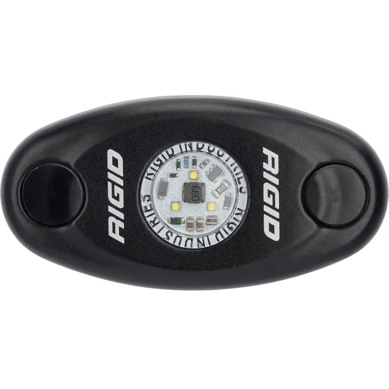 Rigid Industries A-Series Black Low Power Led Light - Single - Red 1