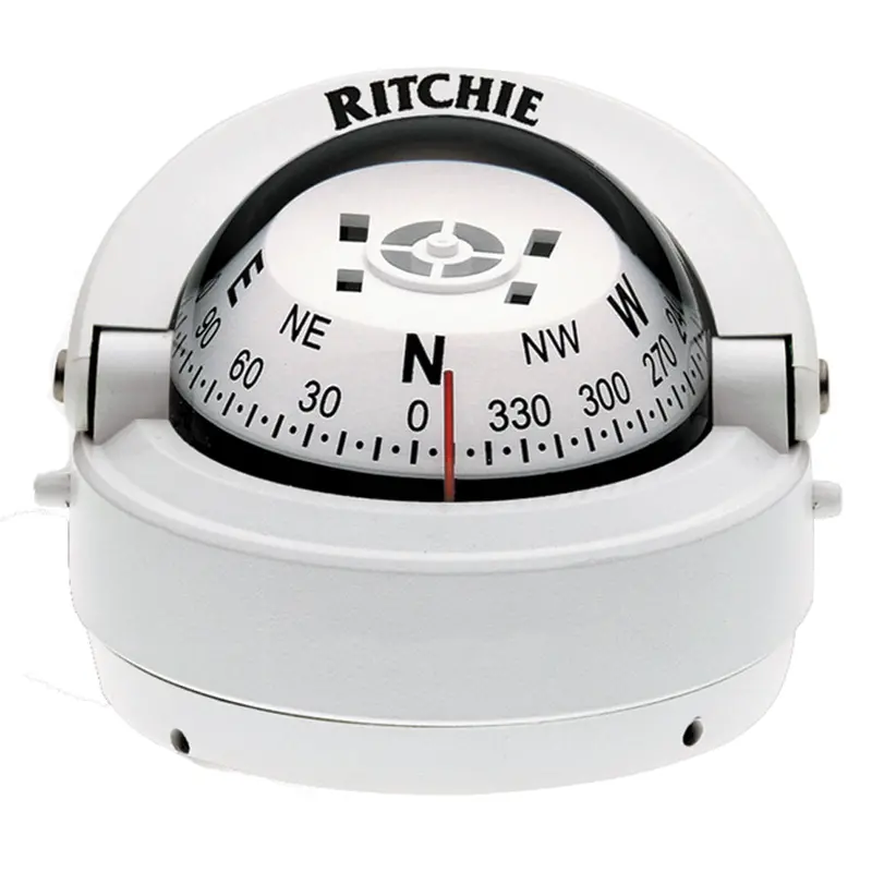 Ritchie S-53W Explorer Compass - Surface Mount - White 1