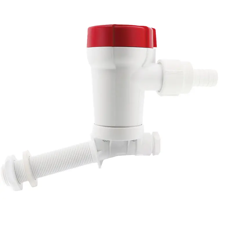 Rule 800 Gph Livewell Pump Angled Thru-Hull Inlet 1