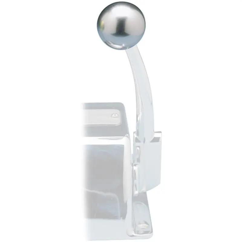 Rupp Control Knob Silver For Morse Controls (3/8-24 Thread) 1