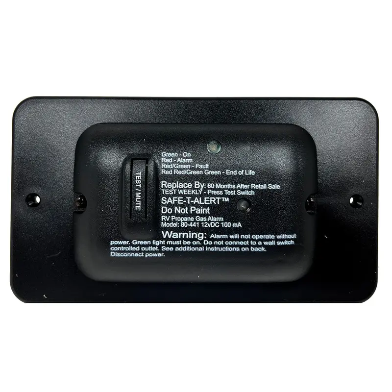 Safe-T-Alert 80 Series Black Propane Gas Alarm - 12V 1