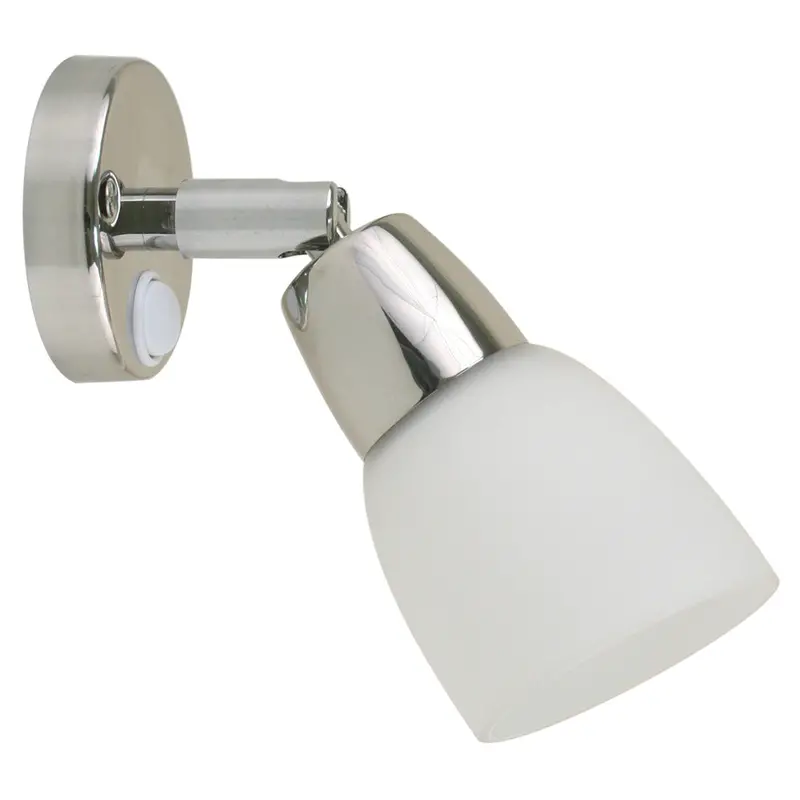 Scandvik Ss Reading Light W/Frosted Glass Shade - 10-30V 1