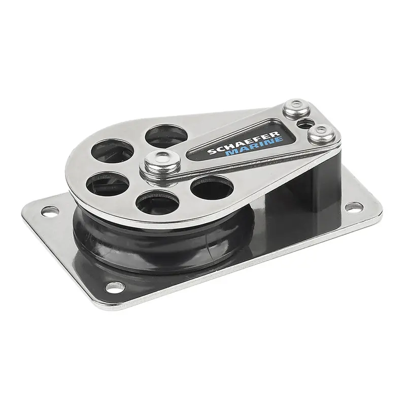 Schaefer Series 5 Flat Base Cheek Block - Stainless Steel Cheeks 1
