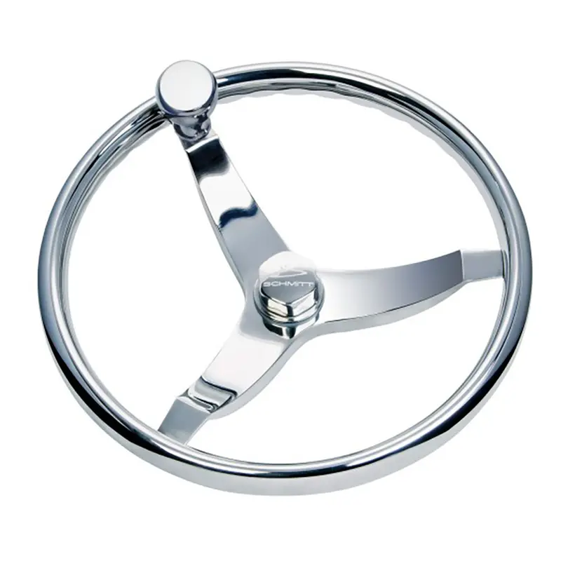 Schmitt Marine Vision Elite Stainless Steel 15.5" Steering Wheel 1