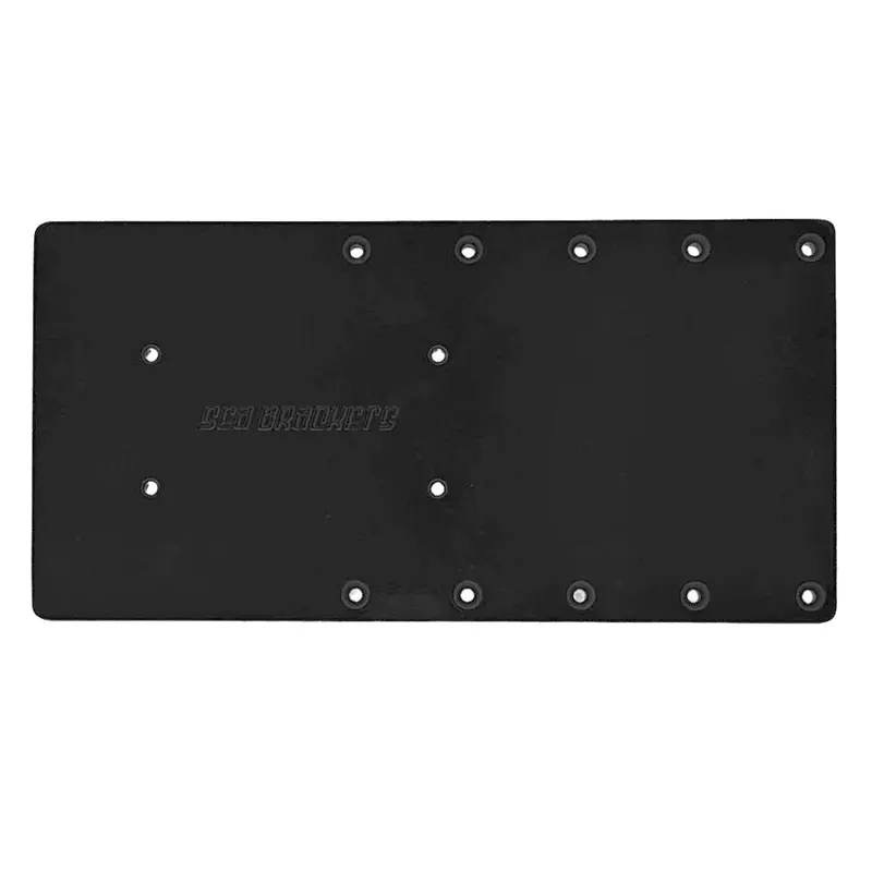 Sea Brackets 16" Straight Trolling Motor Plate F/Garmin Kraken - Black 1