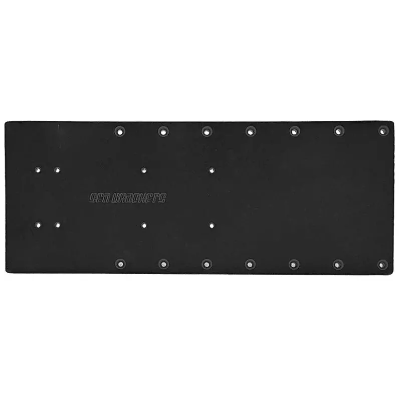 Sea Brackets 20" Straight Trolling Motor Plate - Black 1