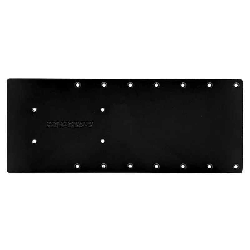 Sea Brackets 20" Straight Trolling Motor Plate F/Garmin Kraken - Black 1