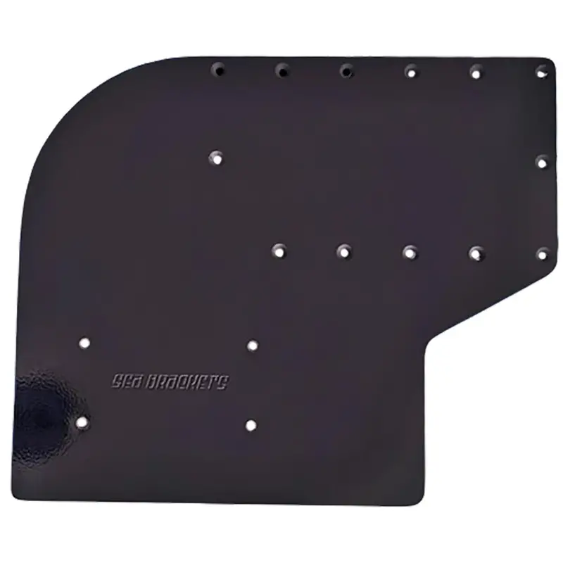 Sea Brackets Large Offset Trolling Motor Plate F/Garmin Kraken - Black 1