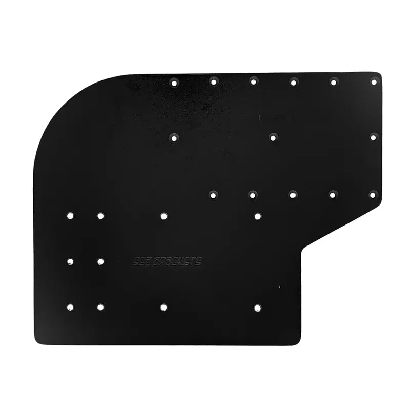 Sea Brackets Large Offset Trolling Motor Plate F/Minn Kota Quest - Black 1