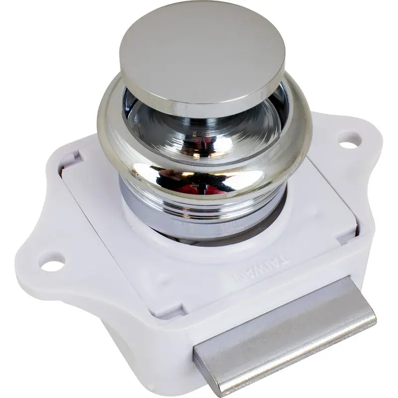 Sea-Dog Push Button Rim Latch - Chrome Plated Brass 1