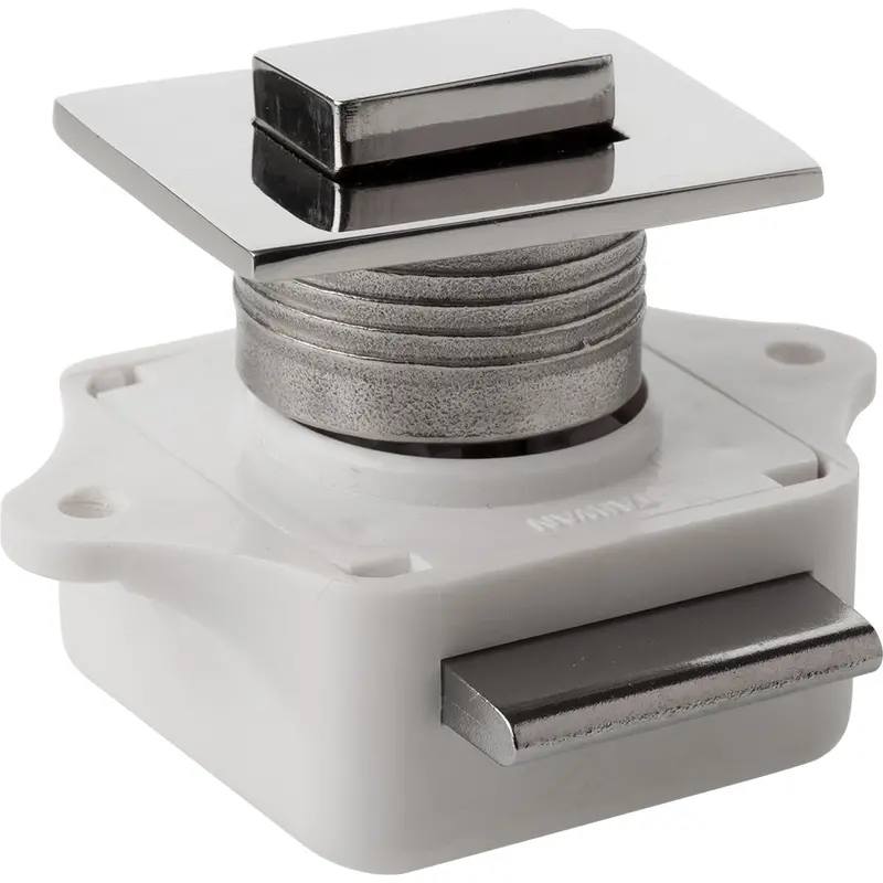 Sea-Dog Push Button Rim Latch - Square - Stainless Steel/Plastic Housing 1