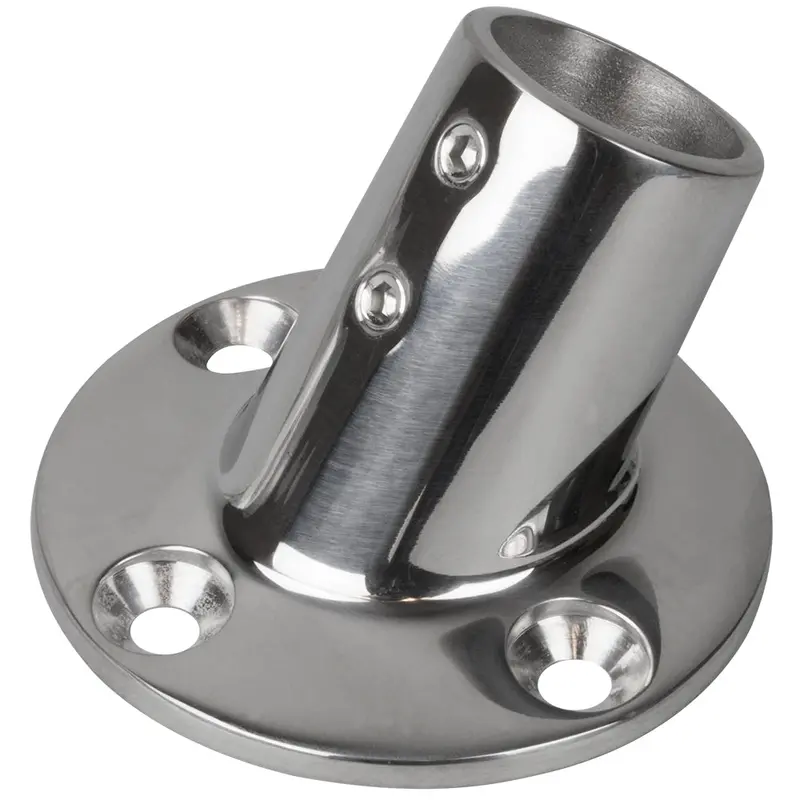 Sea-Dog Rail Base Fitting 2-3/4" Round Base 60 316 Stainless Steel - 1" Od 1