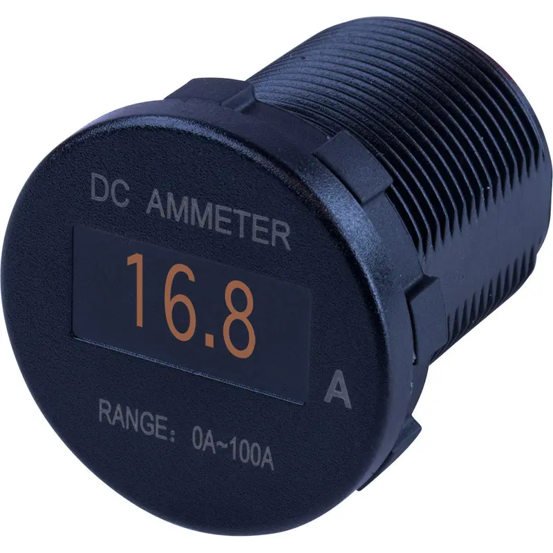 Sea-Dog Round Oled Dc Amp Meter - 0 Amp-100 Amp 1