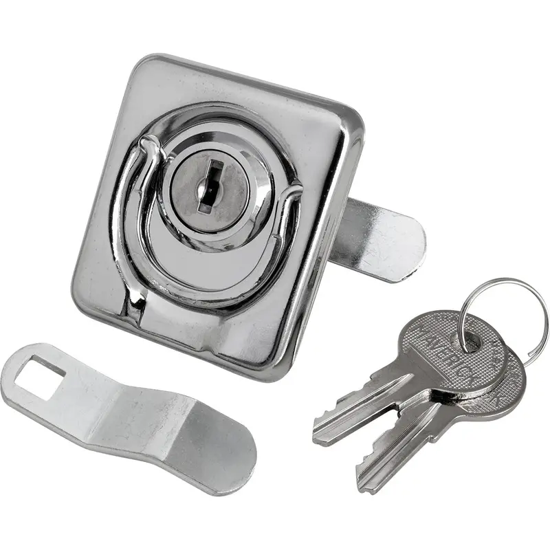 Sea-Dog Surface Mount Locking Ring Pull - Stamped 304 Stainless Steel/Die Cast Zinc Lock 1