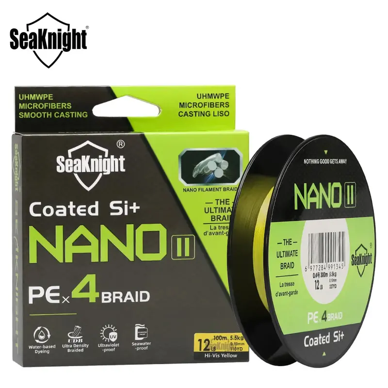 Seaknight Nano Ii 100M/300M 4 Strands Pe Braided Line 7Lb-15Lb 1
