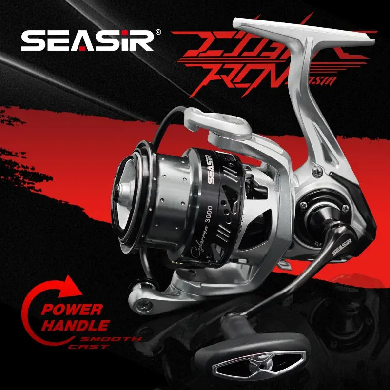 Seasir Cyberron Spinning Reel 5.7:1 5+1Bb Max Drag 13Kg Power Handle 1
