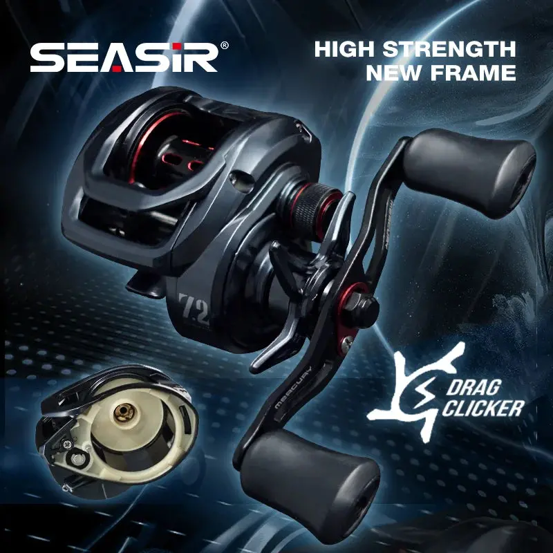 Seasir Mercury Bc Baitcast Reel 5+1Bb 7.2:1 204G 8Kg Drag 1