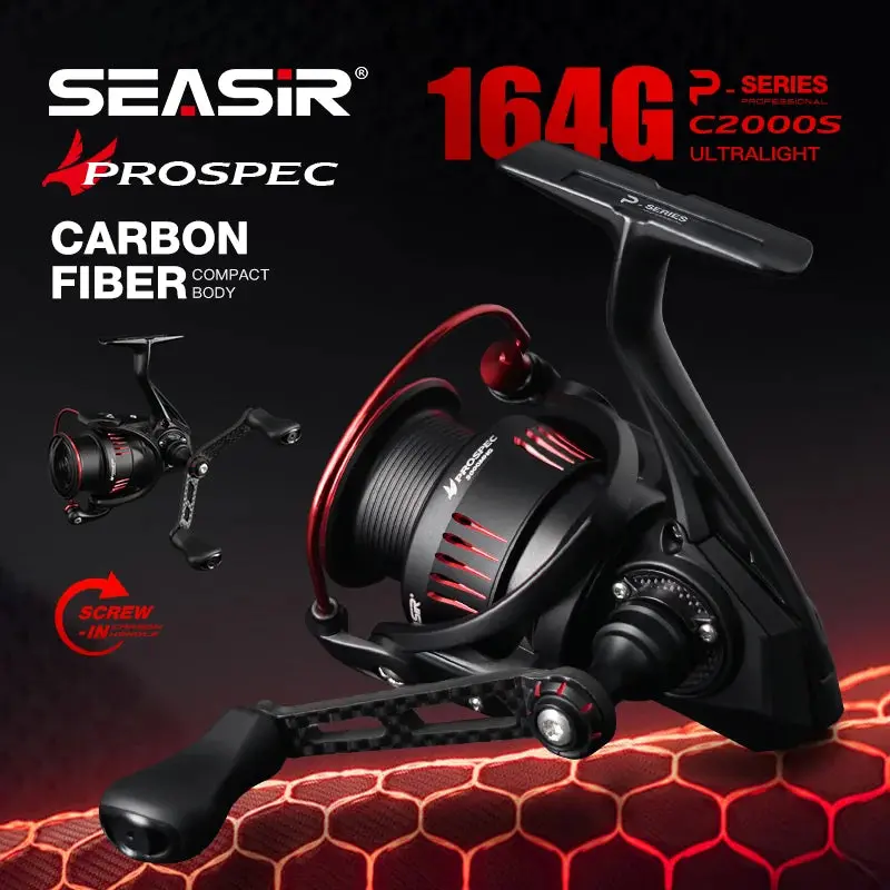 Seasir P-Series Prospec Carbon Spinning Reel 8+1Bb 5.2:1/6.2:1 1