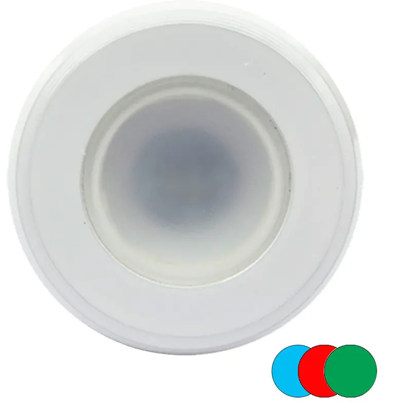 Shadow-Caster Color-Changing White, Blue  Red Dimmable - White Powder Coat Down Light 1