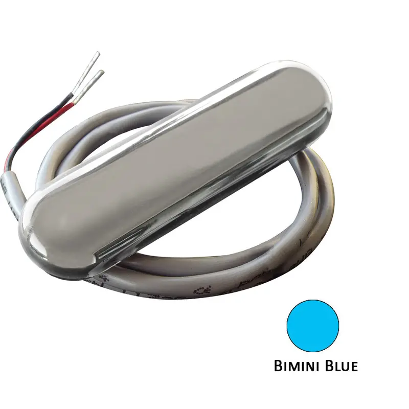 Shadow-Caster Courtesy Light W/2' Lead Wire - 316 Ss Cover - Bimini Blue - 4-Pack 1