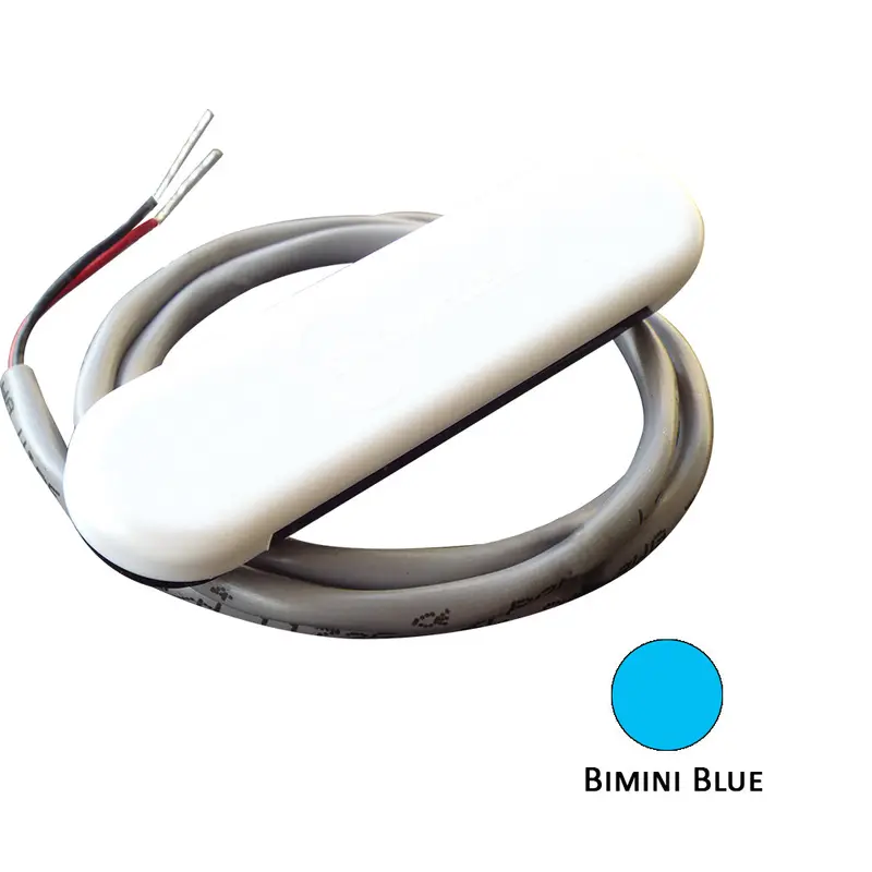 Shadow-Caster Courtesy Light W/2' Lead Wire - White Abs Cover - Bimini Blue - 4-Pack 1