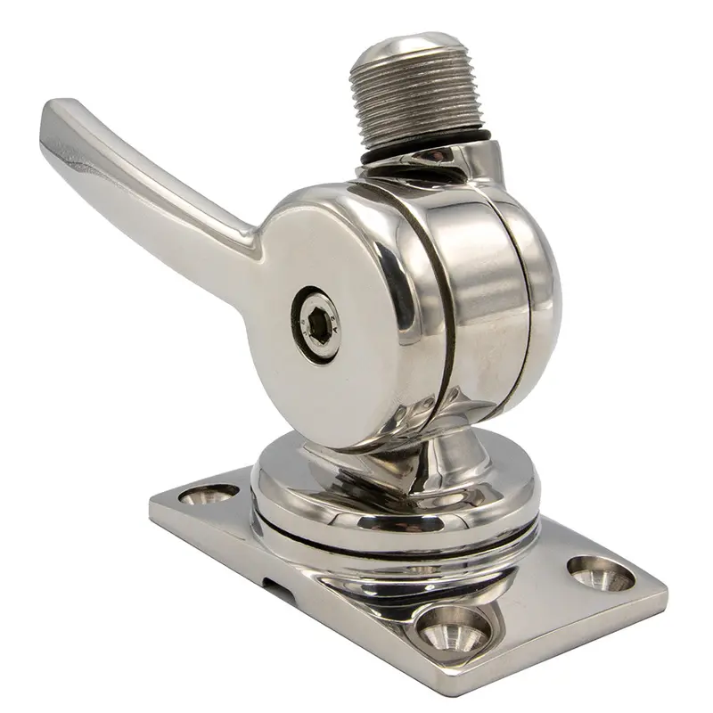 Shakespeare 6187 Sleek  Compact Stainless Steel Rotatable 4-Way Ratchet Mount 1