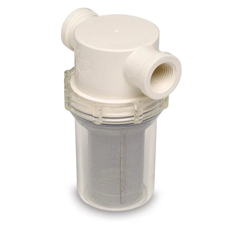 Shurflo By Pentair 1/2" Raw Water Strainer W/Bracket  Fittings - 50 Mesh Screen 1