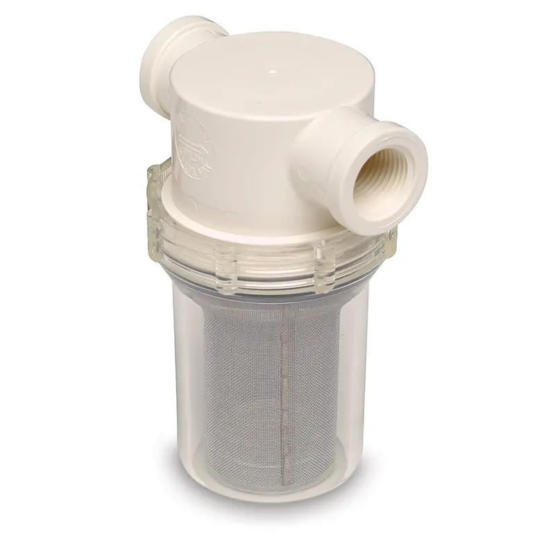 Shurflo By Pentair 3/4" Raw Water Strainer W/Bracket  Fittings - 50 Mesh Screen 1
