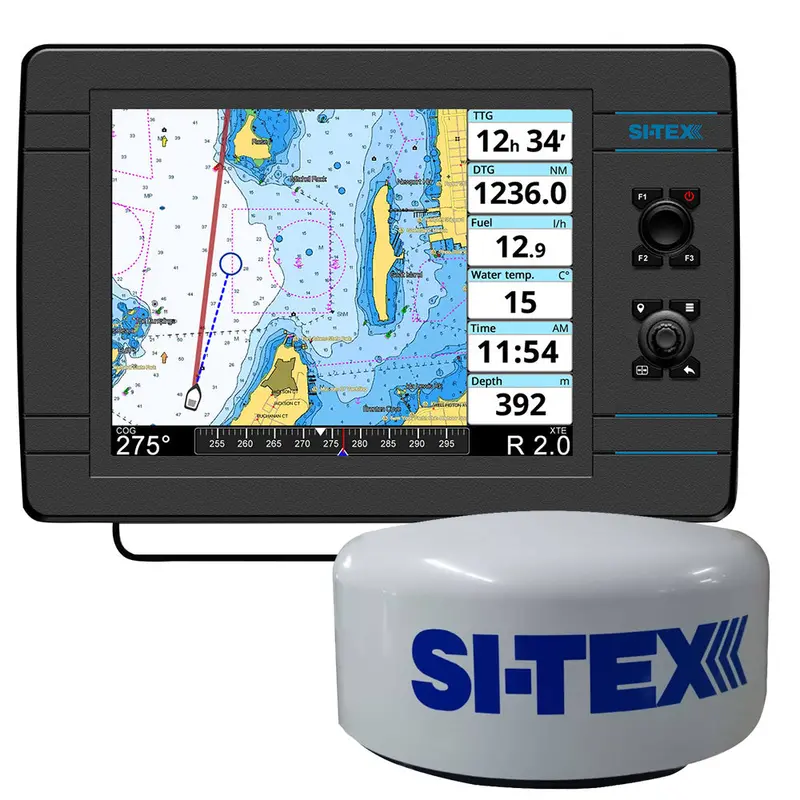 Si-Tex Navpro 1200 W/Mds-15 Wifi 20" Hi-Res Digital Radome Radar W/15M Cable 1