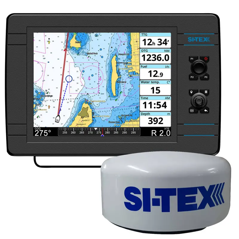 Si-Tex Navpro 1200F W/Mds-15 Wifi 20" Hi-Res Digital Radome Radar W/15M Cable 1