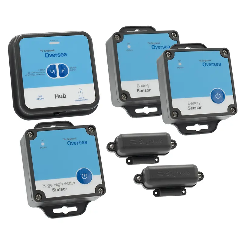Skyhawk Oversea Fishing Bundle Hub - 1 Oversea Hub, 2 Battery Sensors, 2 Entry Sensors  2 Bilge High-Water Sensors 1